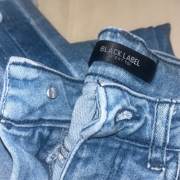 Black label two toned skinny jeans, great condition,size 3 (waist 27) - Picture 1 of 4